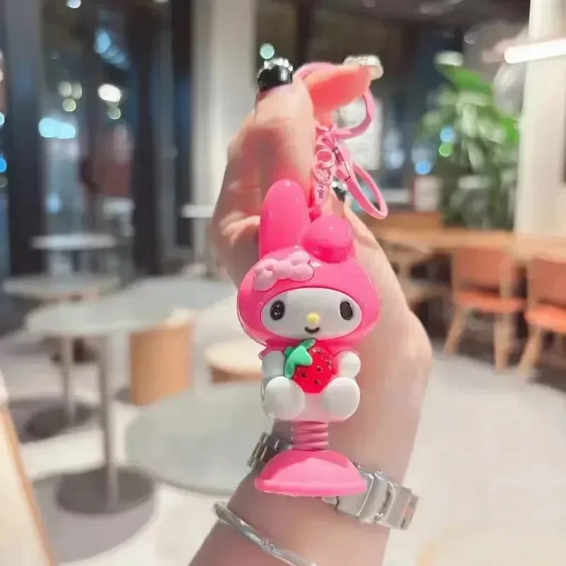 Springy Sanliou Fun Moving Keychain