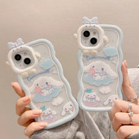 Cinnamoroll Bow Bracket Phone Case (For iPhones)