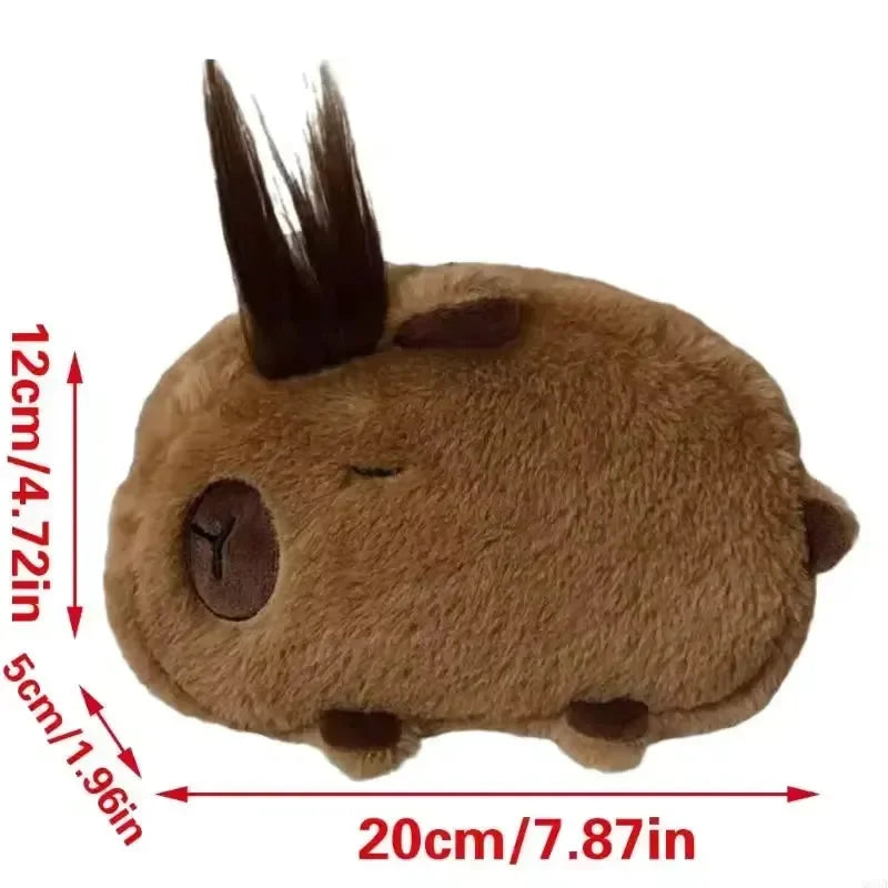 Rockstar Capybara Plush Pencil Pouch