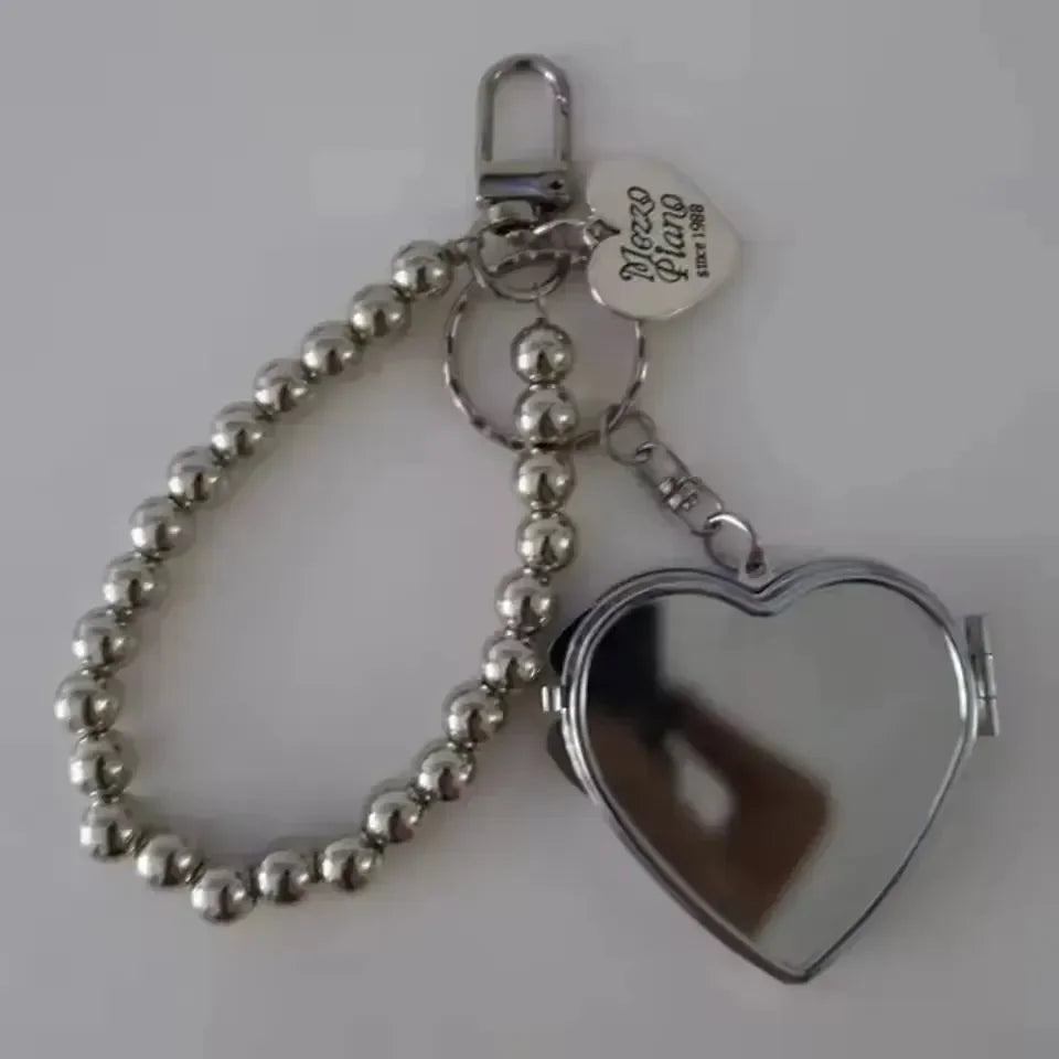 Heartfelt Reflection Mirror Keychain