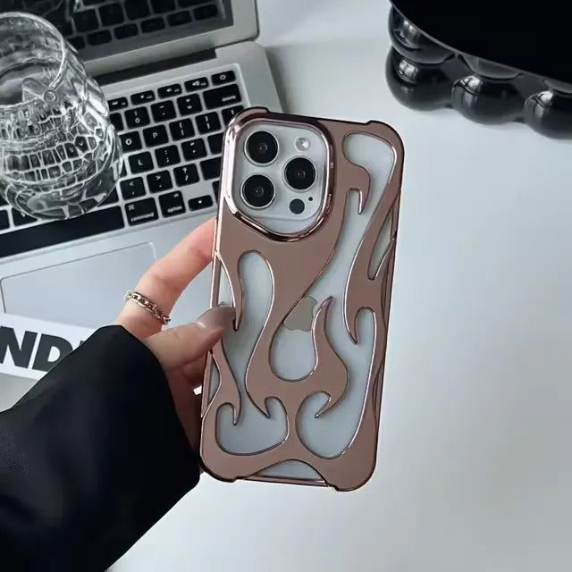 3D Hollowed Flame Phone Case (For iPhones)