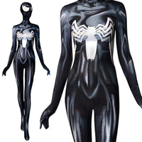 She-Venom Cosplay Venom Anne Weying Costume 3D Printed Spandex Bodysuits Woman Superhero Halloween Costume for Adult Female - Bear Hugs