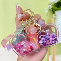 Heartfelt Hues Liquid Glitter Keychain