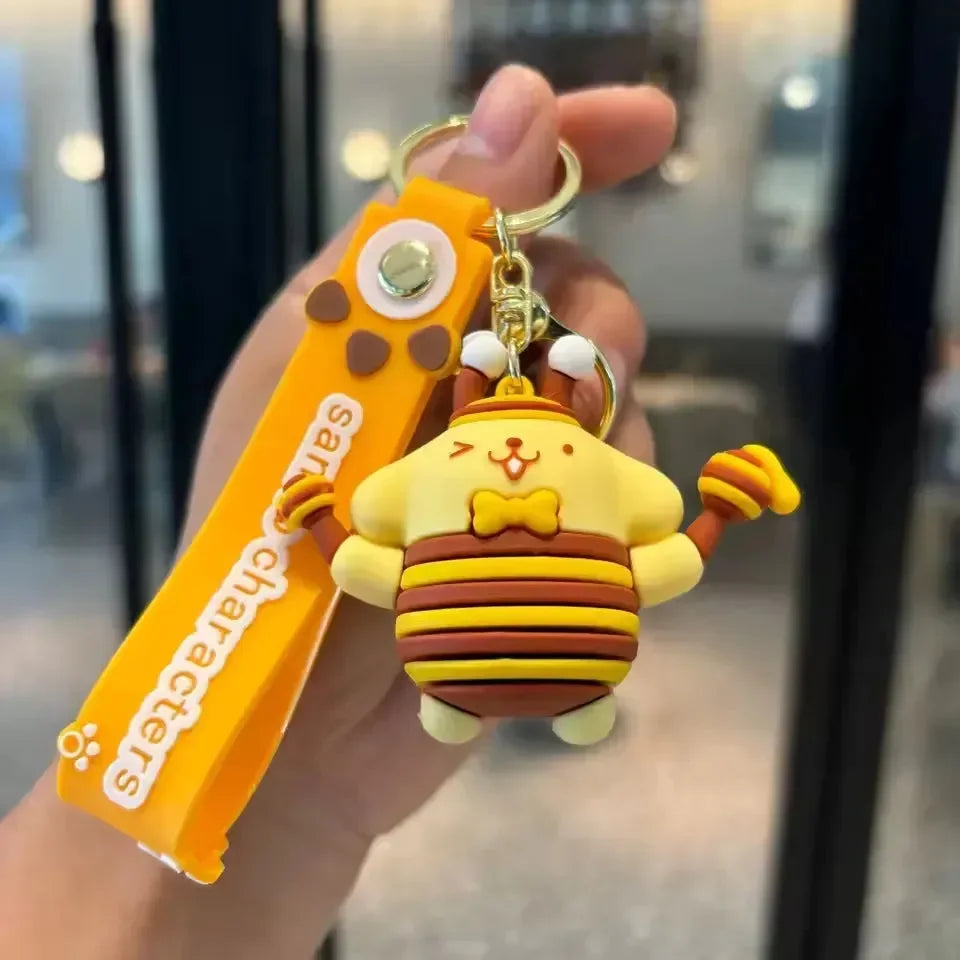 Sanliou Honeycomb Buzz Bee Keychain