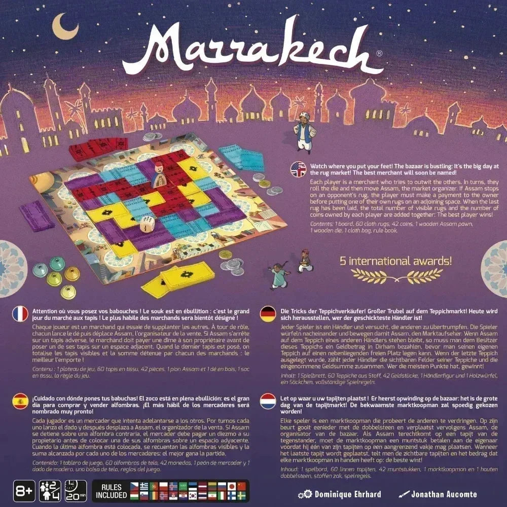 Marrakech Strategy Board Game - Bear Hugs