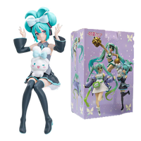 Hatsune Miku X Cinnamoroll Figure Anime Peripheral Collectible Models Decorative Decorations Children Kawaii Gift - Bear Hugs