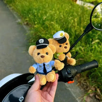 Traffic Cop Bear Brigade Plush Keychain