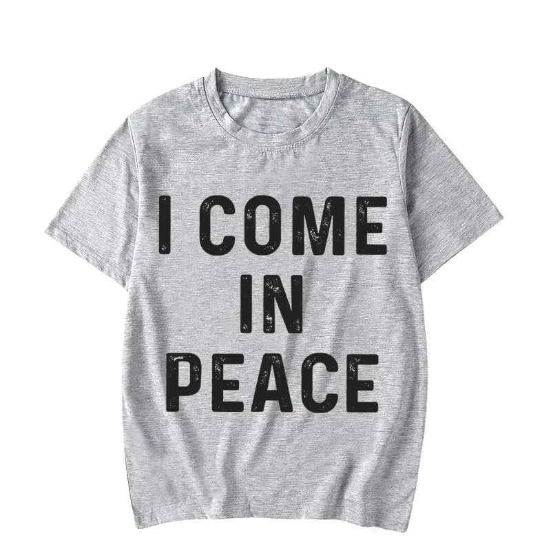 I Come in Peace Funny Couple Tshirt