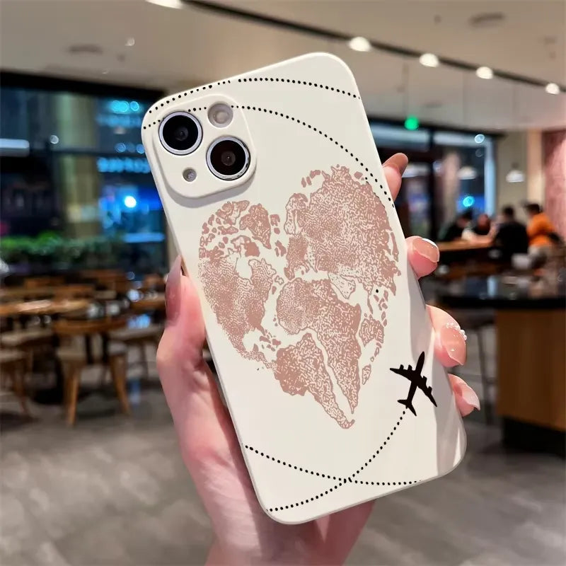 Heart Map Phone Case (For iPhones)