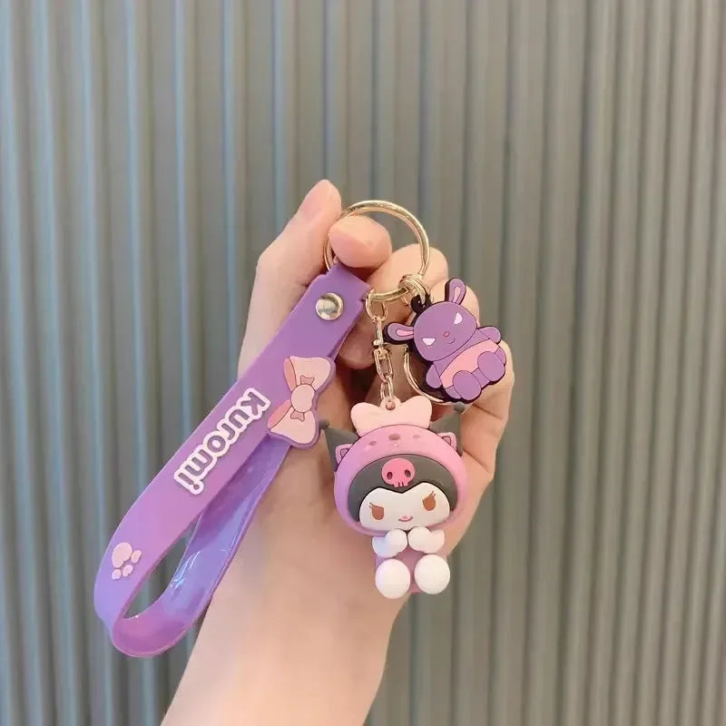Sanliou Hoodie Cute Girl 3D Keychain