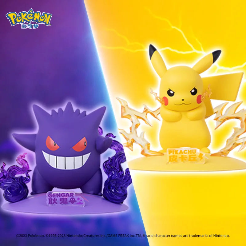 Pokemon 6 Style Genuine Lucario Pikachu Gengar Greninja Doll Model Ornament Anime Action Figure Children's Toys Birthday Gift - Bear Hugs