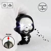 Glow & Sound LED Grim Reaper Keychain
