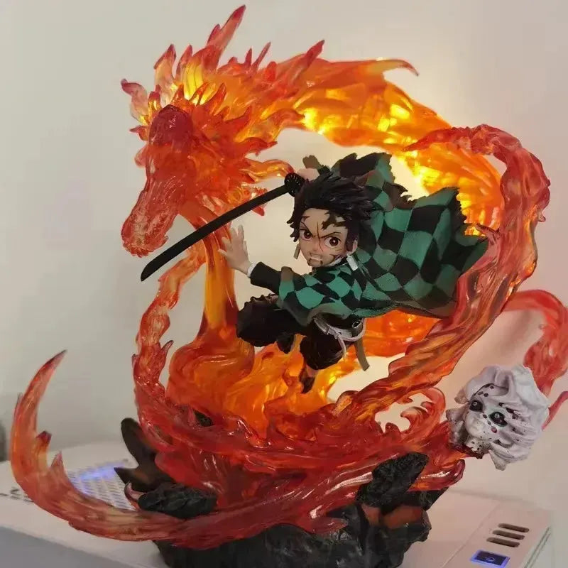 Demon Slayer Tanjiro Kamado Fighting Action Figure (30 cm)