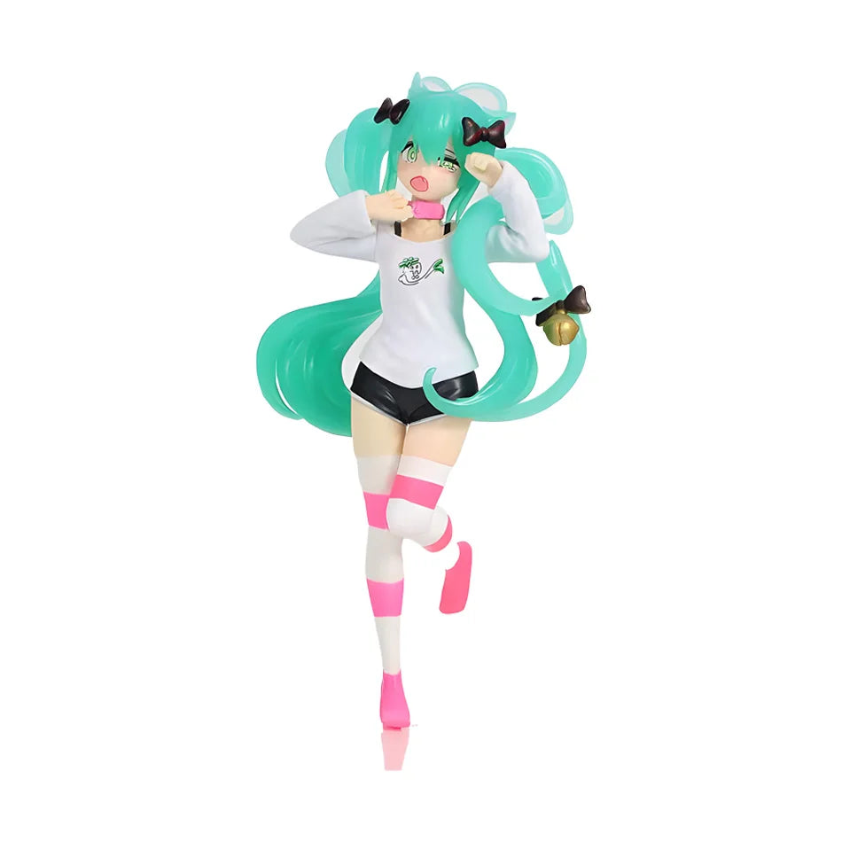 19cm Girl Hatsune Miku Anime Figure Fashion Subclture Miku Action Figure Room Decorations PVC Collection Model Doll Toys - Bear Hugs