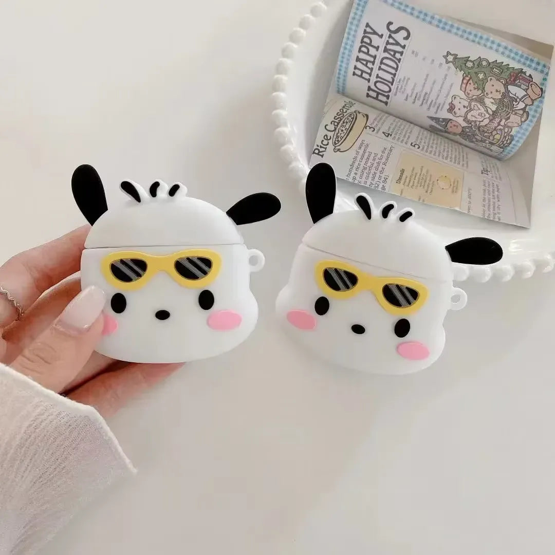 Pochacco Sunglasses Silicone AirPods Case