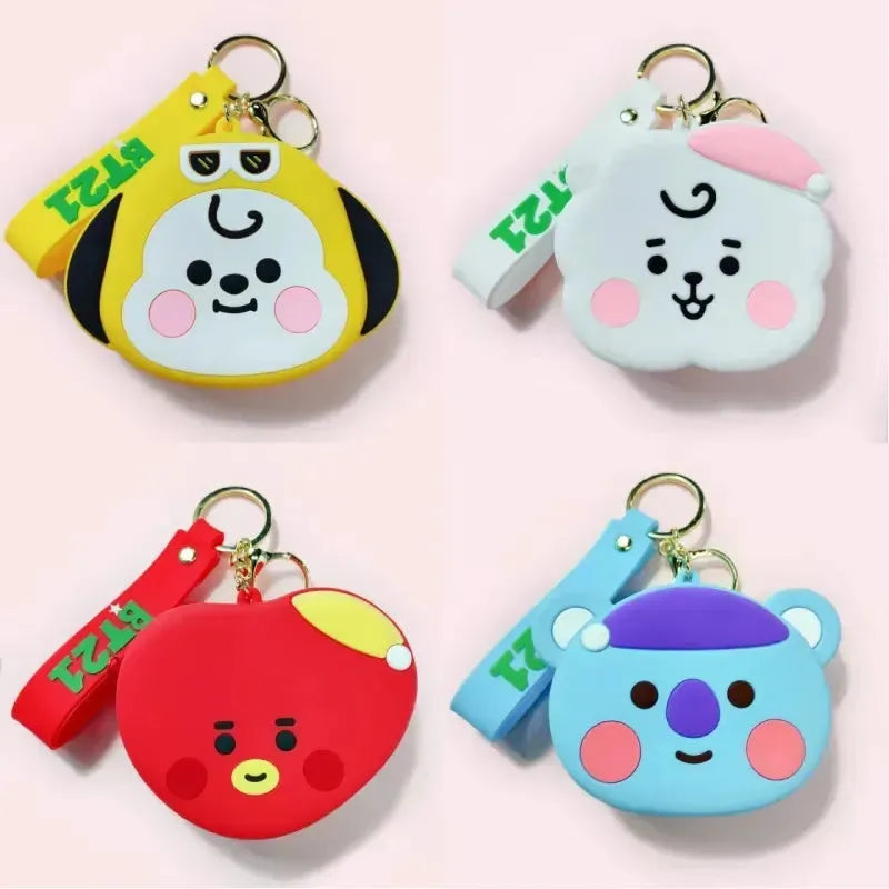 BT21 Creative Silicon Coin Pouch