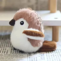 Feathered Friends Bird Plush Keychain