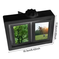 Carrousel de cadres photo rotatifs à 12 emplacements 