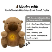 Capybara Musical Breathing Teddy Plushie