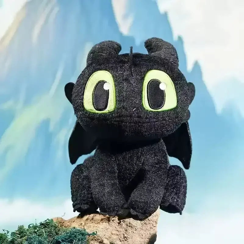 Porte-clés Dragon Furry de la Nuit Écailles d'Ombre 