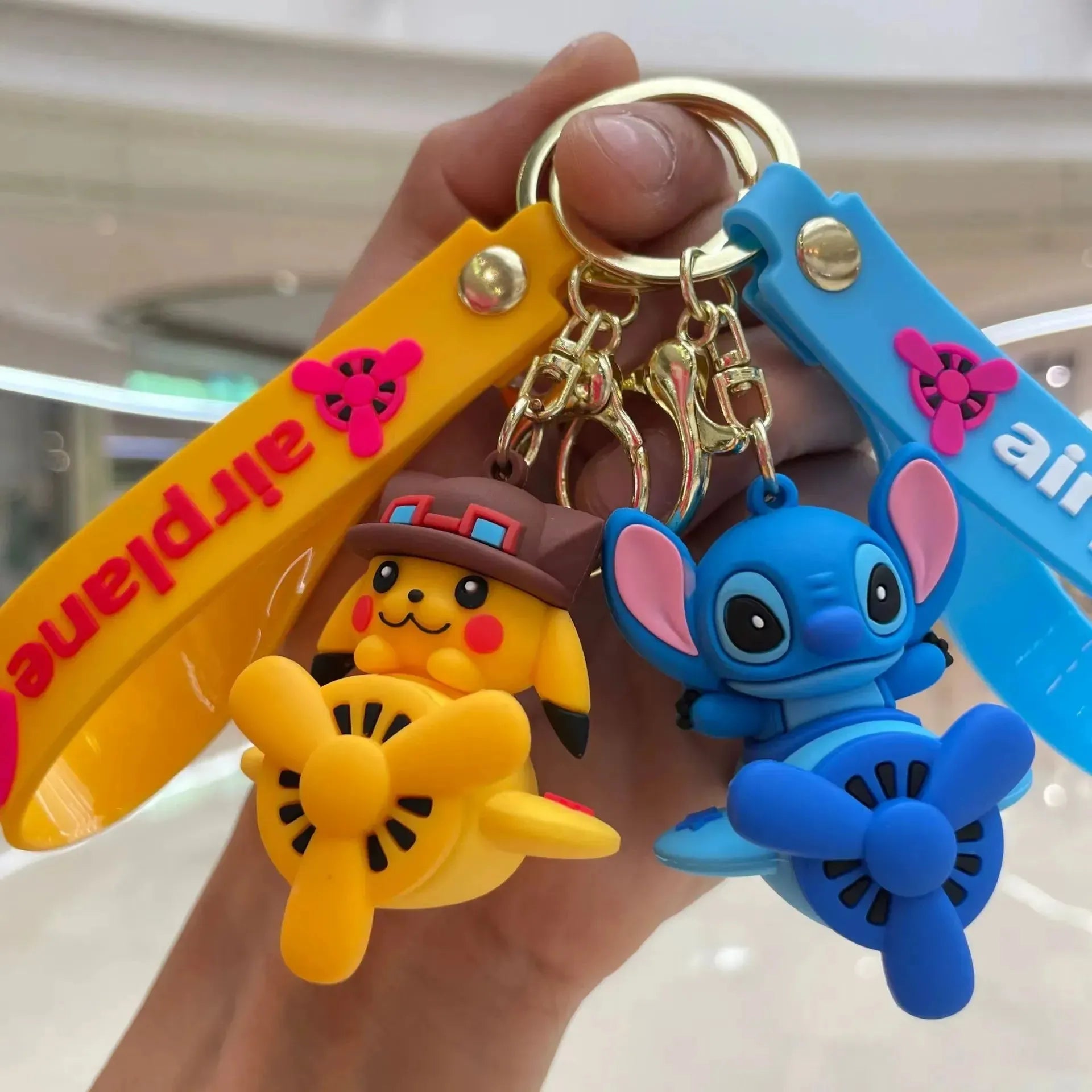 Sky-High Friends Cartoon Keychain