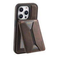 Solid Leather Wallet Phone Case (For iPhone)