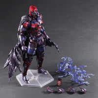 PLAY ARTS 27cm X-men Magneto Action Figure Anime Max Eisenhardt Collectable Model Toys Doll Gift - Bear Hugs