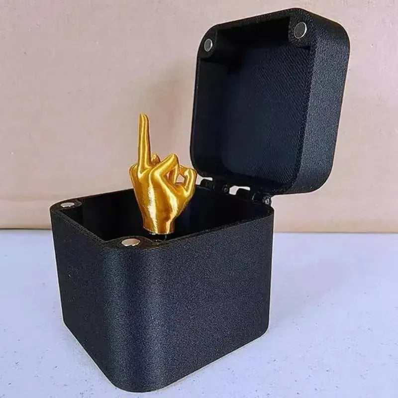 Pop Up Middle Finger Prank Ring Box