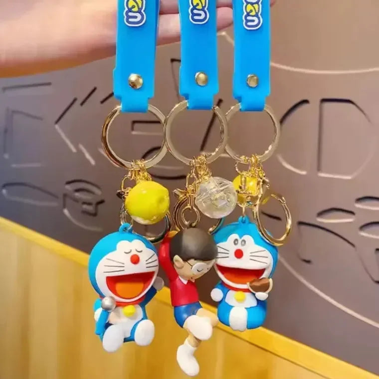 Dreamy Duo Doraemon Delights Keychain