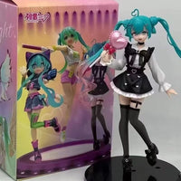 19cm Girl Hatsune Miku Anime Figure Fashion Subclture Miku Action Figure Room Decorations PVC Collection Model Doll Toys - Bear Hugs