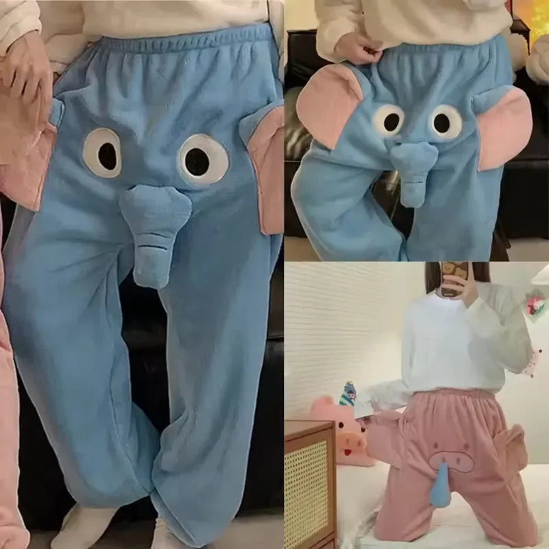 Funny Elephant Trunk Novelty Pajama Pants