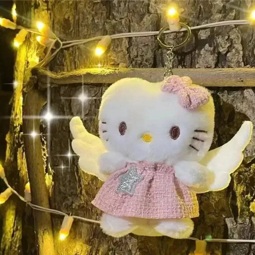 Hello Kitty Fairy Wings Plush Keychain