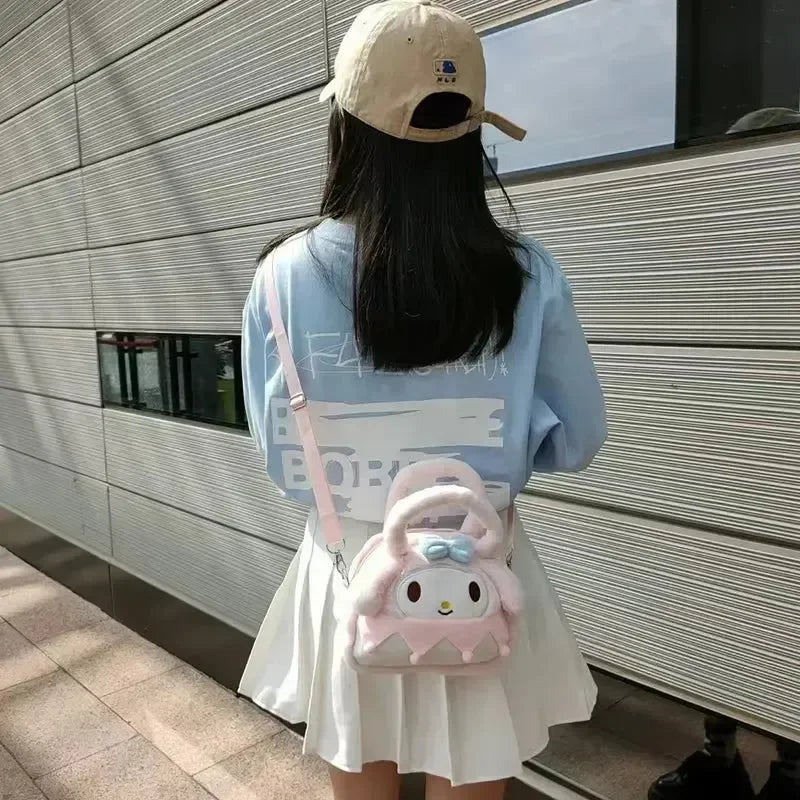 Kawaii Carryall Mini Plush Bucket Bag
