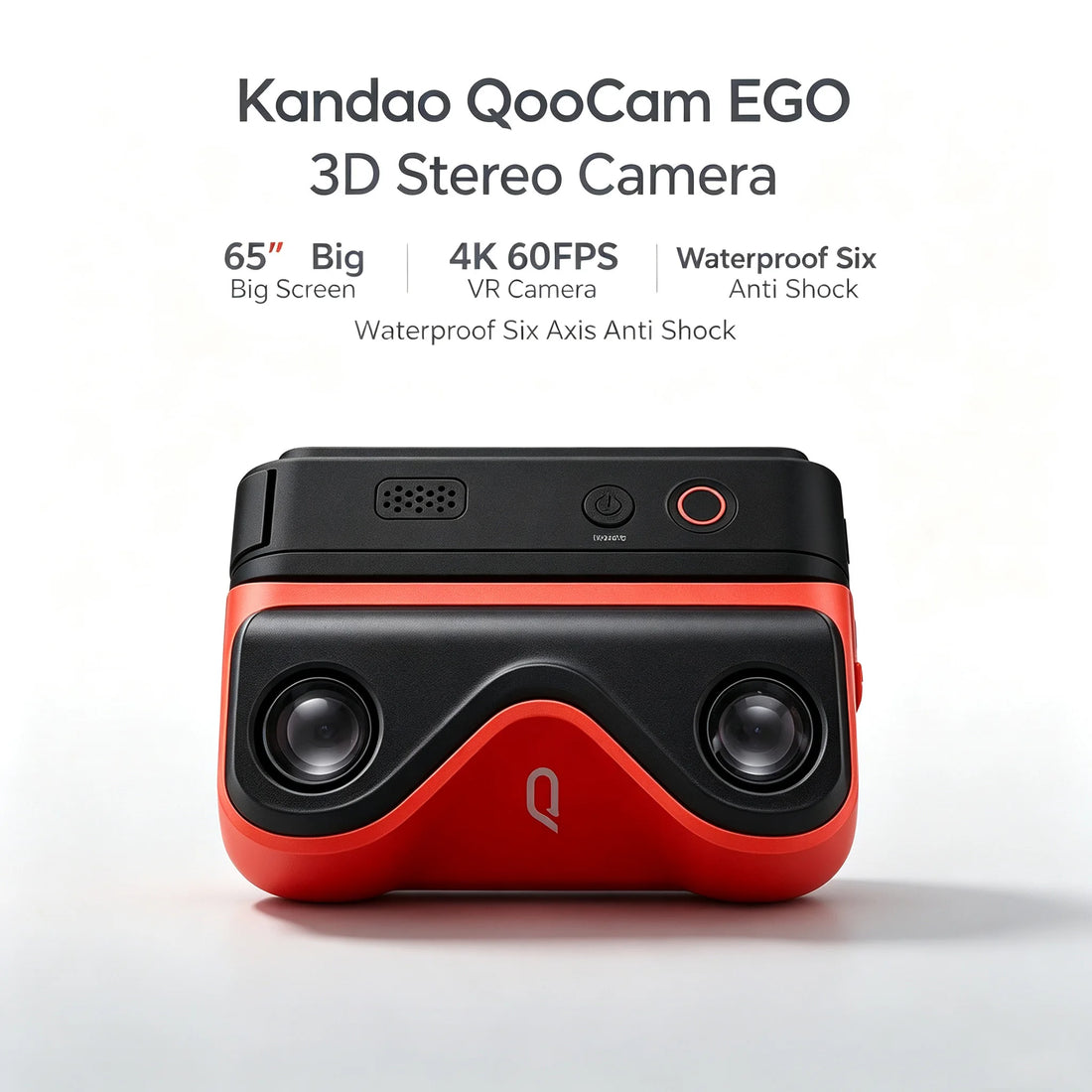 Kandao QooCam EGO 3D Stereo VR Camera 4K 60FPS 65 Inch Large Screen Waterproof 6-Axis Anti-Shake Digital Sports Camera - Bear Hugs