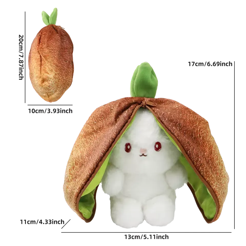 2 in 1 Reversible Fruit Bunny (20 cm)