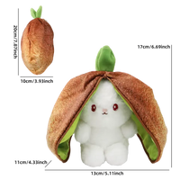 2 in 1 Reversible Fruit Bunny (20 cm)