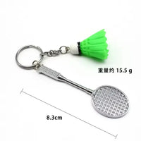 Smash Hit Badminton Racket Keychain