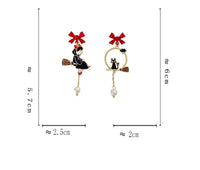 Majestic Bow Broom Earrings