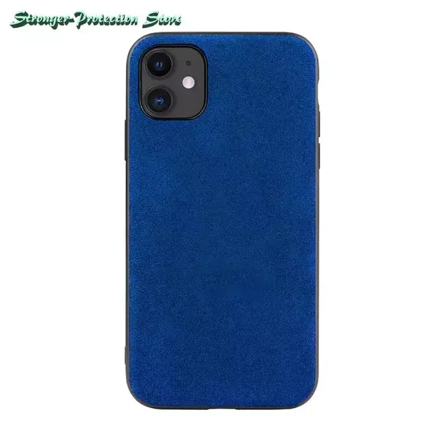 Luxury Italian Alcantara Leather Case (For iPhones)