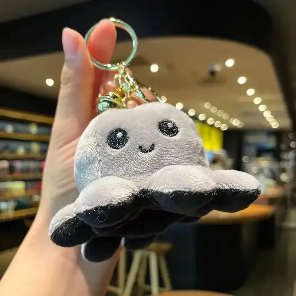 Reversible Moods Octopus Plush Keychain