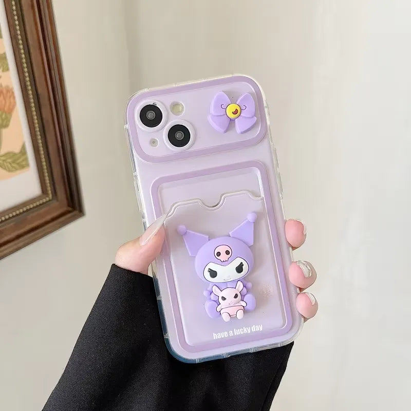 Sanrio Characters Card Holder Phone Case (For iPhones)