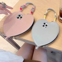 Heartfelt Feline Luxe Coin Purse Phone Case (For iPhones)