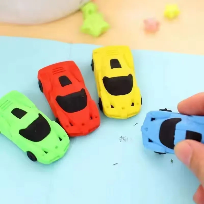 Speedy Squad Car Eraser Set