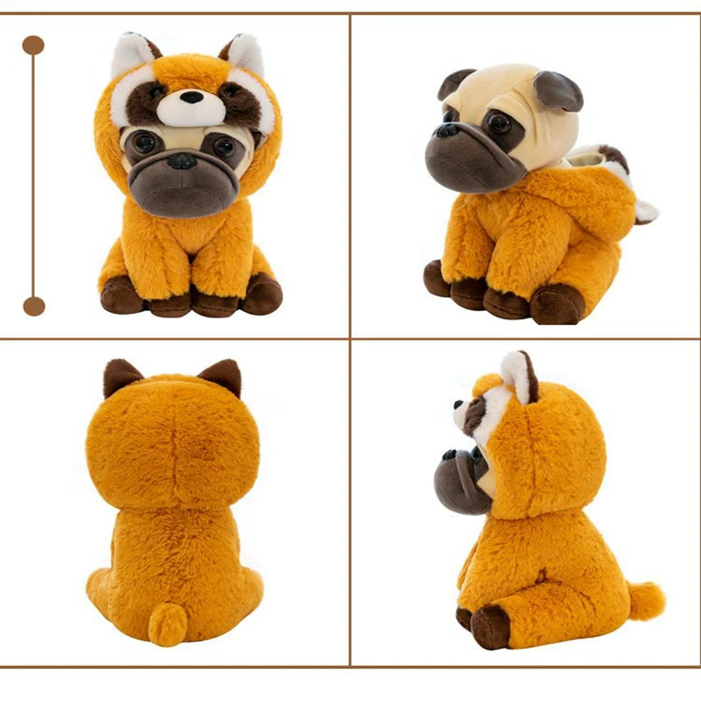 25CM Creative Hat Shar-pei Dog Plush Toy Other Animal Dress Up Hat Can Be Taken Off Into A Dog Doll Children's Birthday Gift - Bear Hugs