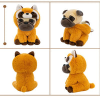 25CM Creative Hat Shar-pei Dog Plush Toy Other Animal Dress Up Hat Can Be Taken Off Into A Dog Doll Children's Birthday Gift - Bear Hugs