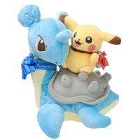 Kawaii Pikachu Riding Lapras Latios Latias Plush Doll Pokemon Stuffed Toy Creative Anime Cartoon Christmas Gift For Kids - Bear Hugs