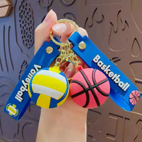 Sporty Spheres Sports Ball Keychain
