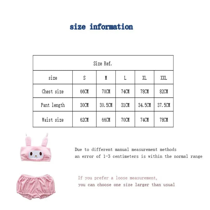 Fuzzy Kawaii Lingerie Set - Bear Hugs