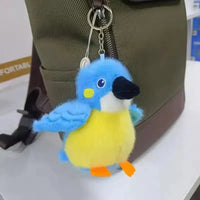 Feathered Friends Bird Plush Keychain