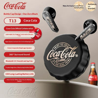 CoCa-Cola T13 Creative Bottle Cap Bluetooth Earphones ENC Call Noise Reduction 360° Stereo Sound Semi-In-Ear Wireless Earphones - Bear Hugs